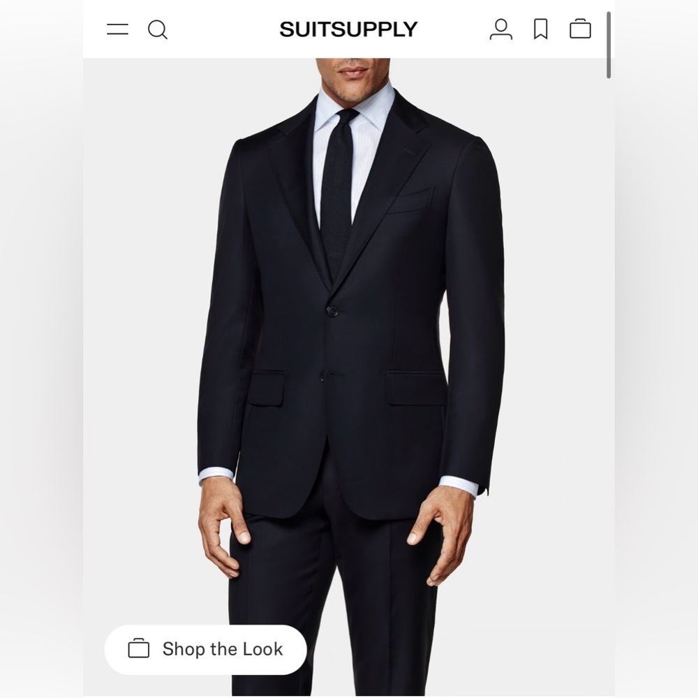 SuitSupply Men's Navy Suit 38